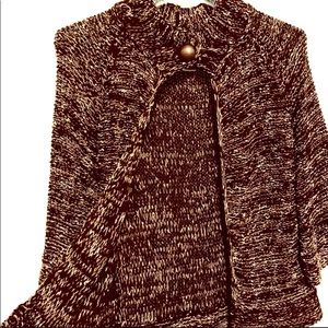 VERTIGO PARIS Shrug BROWN OPEN CARDIGAN SHRUG Sweater S